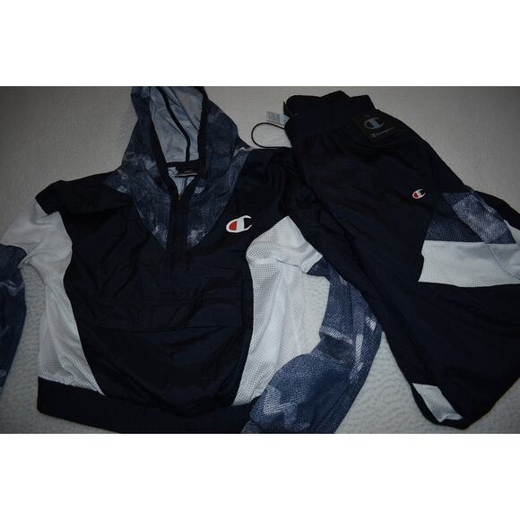 Champion Tracksuit Womens Jacket Size Small Pants Windbreaker Gym Workout NEW - Picture 10 of 12